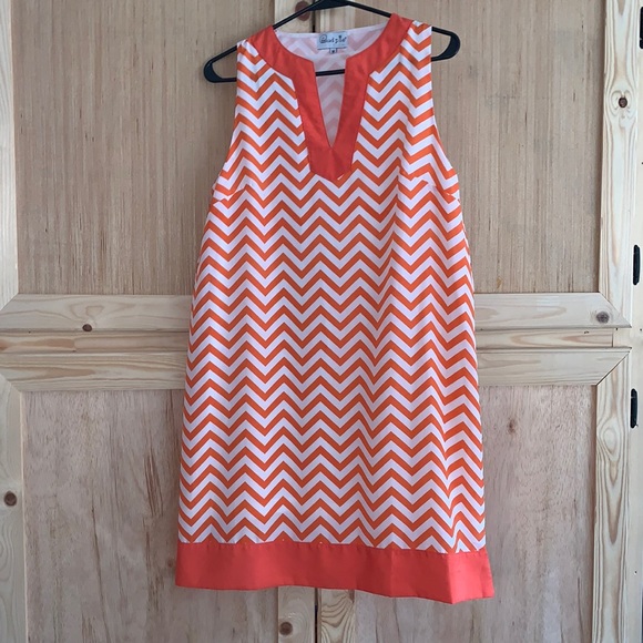 Mudpie Chevron Striped dress Size M - Picture 1 of 7
